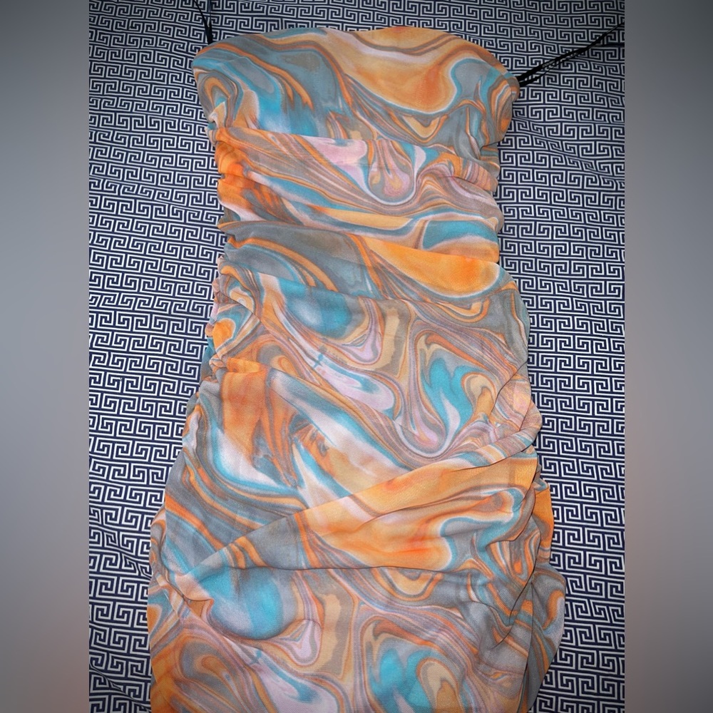 Forever 21 ruched marble tube dress! Size small! Never worn